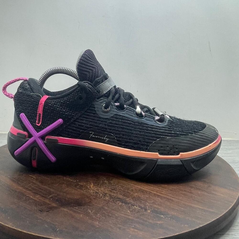 Li Ning Wade Shadow 6 Sunrise Sneakers ABPU029-2 Black Multicolor Men's Size 8